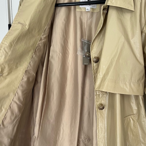 J. Crew Rain or Shine Trench Coat Khaki Size Medium NWT - Picture 10 of 11